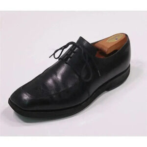 John Lobb Caracus Black Lace-Up Oxford Leather Dress Shoes Men's US 7.5 EE
